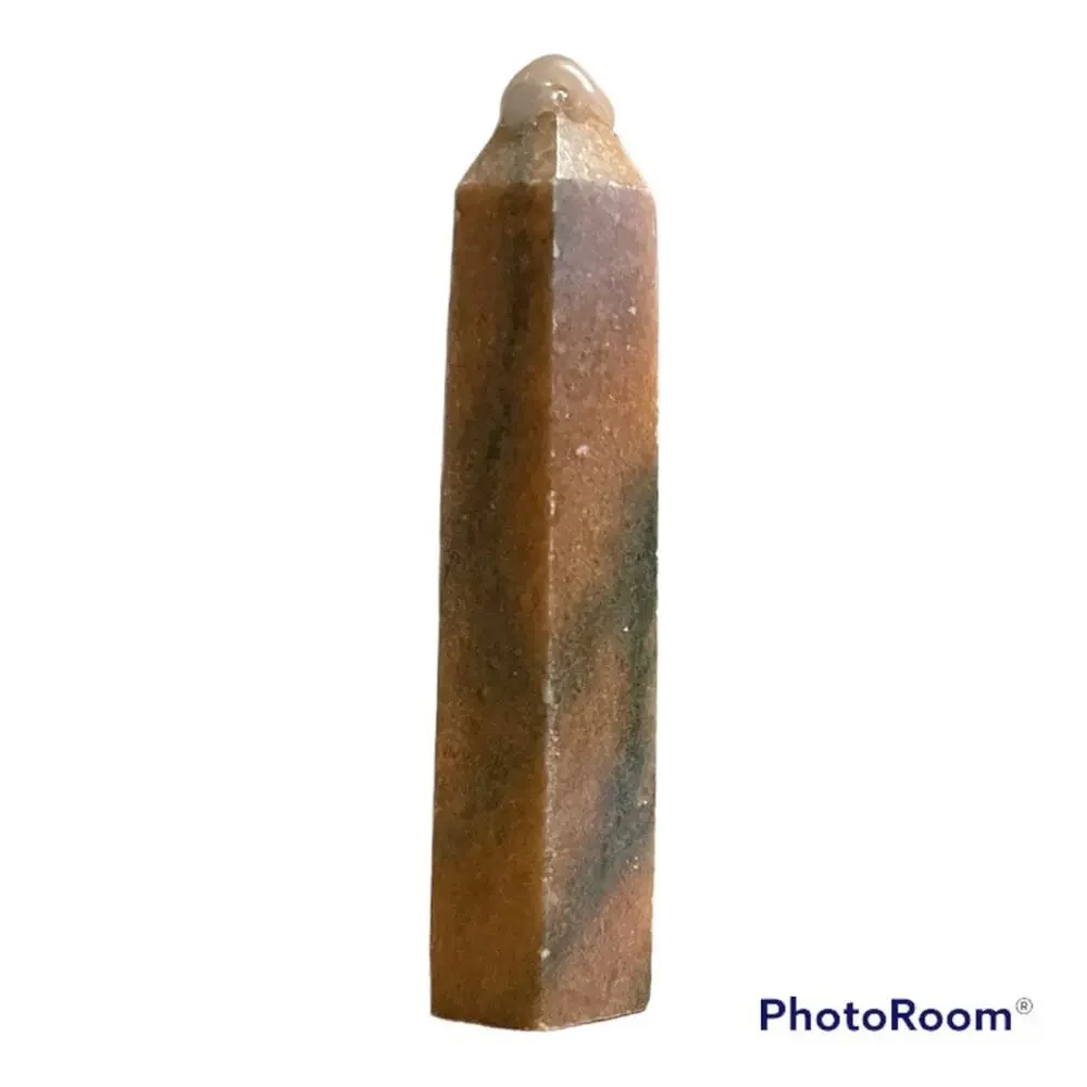 Orange & Green Calcite Tower